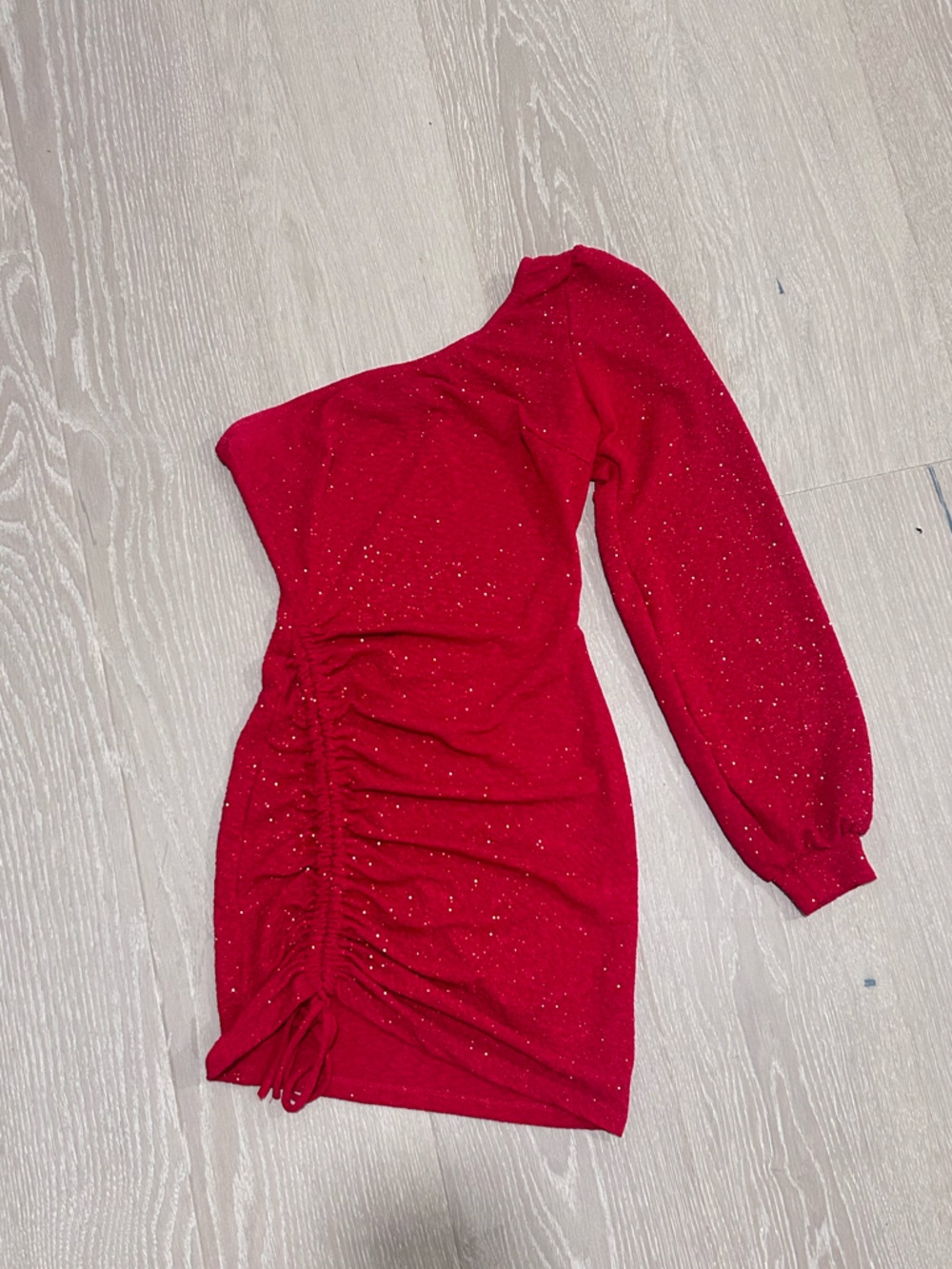 Windsor Red One-Shoulder Sparkle Dress